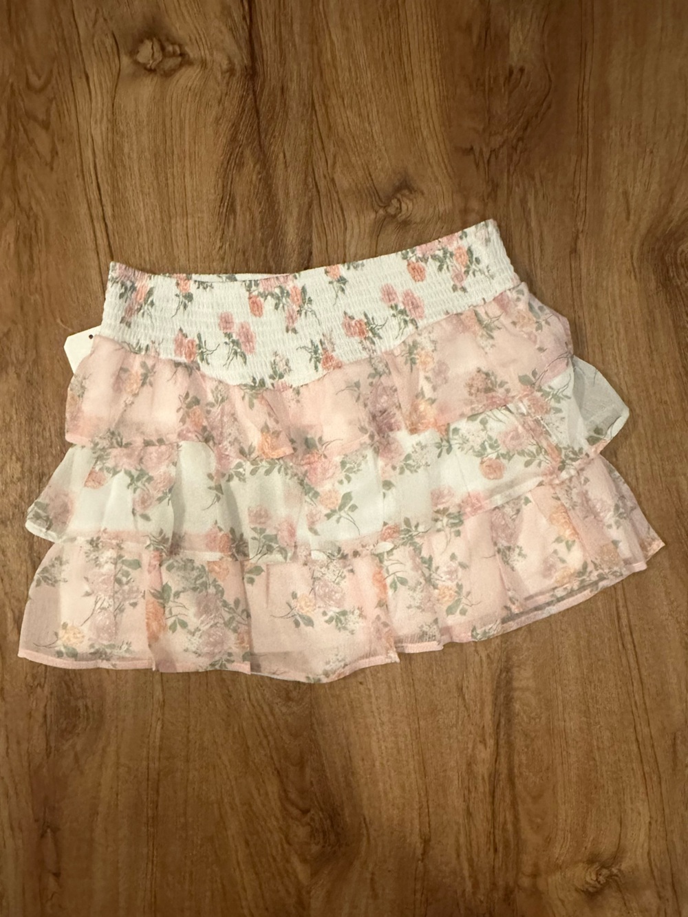 Altar’d State Floral Ruffle Skirt